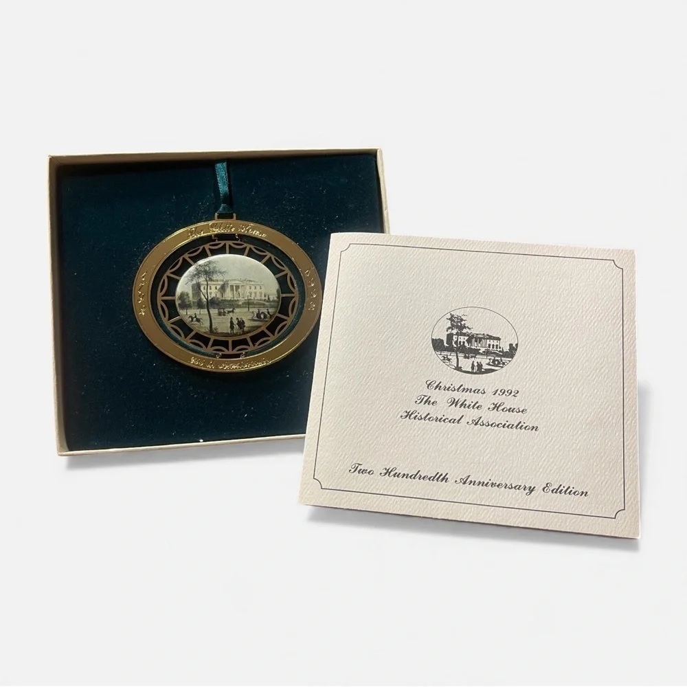Vtg 1992 White House Christmas Ornament 200th Anniversary Edition Series